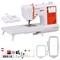 Official POOLIN EOC03RE(2in1) Computerized Sewing & Embroidery Machine 9.25x4in Large Area, 4.3in Big LCD Touchscreen Wifi Availabable with Starter Kit 207 Stitches &154 Built-in Patterns for Business Order DIY Hobby, Family Women Gift, Mother's Day